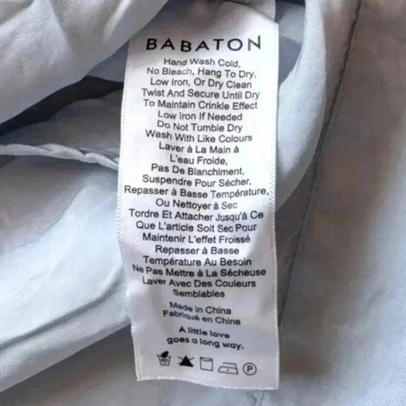 Aritzia Babaton Welsch Blouse Cropped Reversible Wrap Top Blue Willow Women XXS - Picture 9 of 12